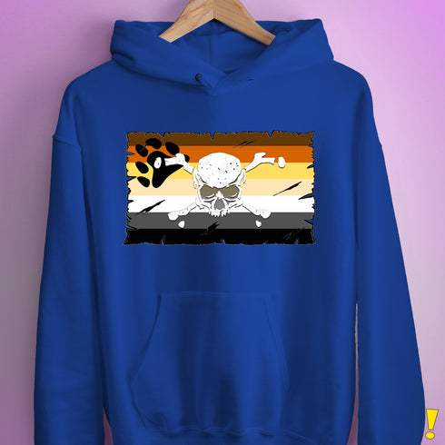 Bear Pride Pirate Flag Hoodie - Royal Blue